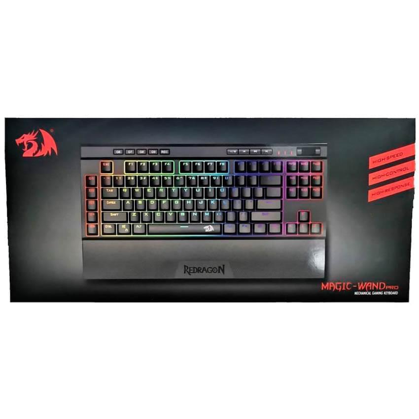 Teclado Mecanico Redragon Magic-Wand Pro Rgb Negro Switch Red